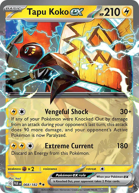 Tapu Koko ex - 068/182 - Ultra Rare - PAR
