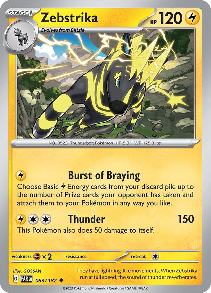 Zebstrika - 063/182 - Uncommon - PAR 2