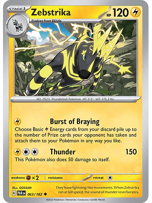 Zebstrika - 063/182 - Uncommon - PAR