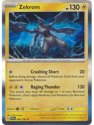 Zekrom - 066/182 -  Rare - PAR