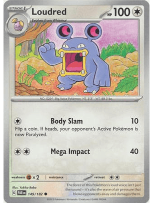Loudred - 149/182 - Common - PAR