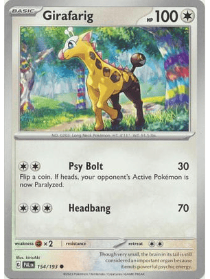 Girafarig - 154/193 - Common - PAL