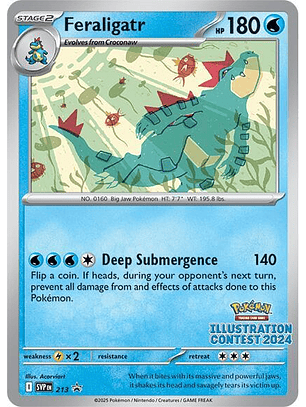 Feraligatr - 213 (Illustration Contest 2024) - SV: Scarlet & Violet Promo Cards (SVP)