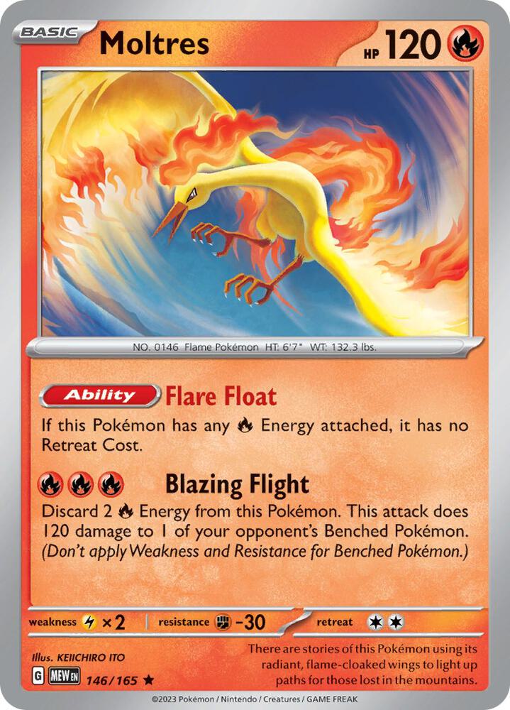 Moltres - 146/165 - Common - MEW 1