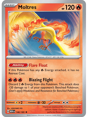 Moltres - 146/165 - Common - MEW