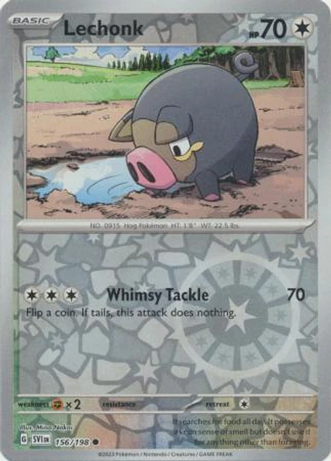 Lechonk - 156/198 - Common - SVI