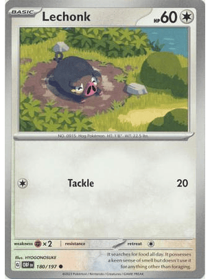 Lechonk - 180/197 - Common - OBF