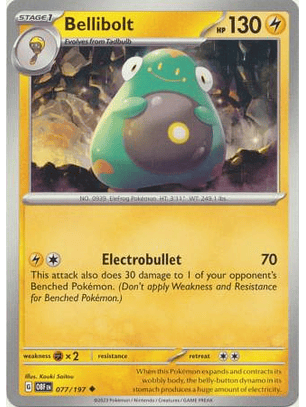 Bellibolt - 077/197 - Uncommon - OBF