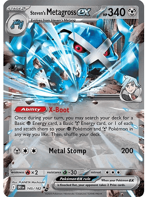 Steven's Metagross ex - 145/182 - Double Rare - DRI