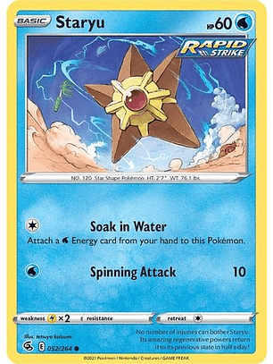 Staryu - 052/264 - Common - FST