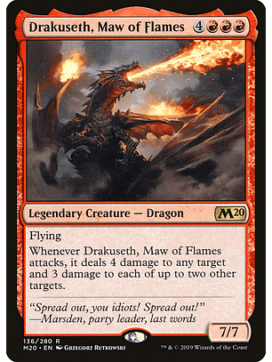 Drakuseth, Maw of Flames- M20 - R 