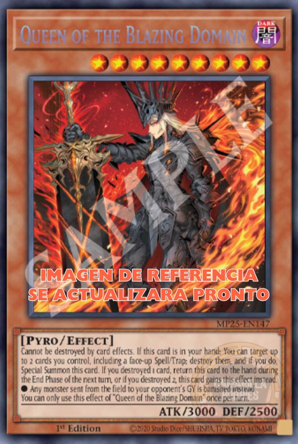 Queen of the Blazing Domain - MP25-EN147 - Prismatic Secret Rare  1