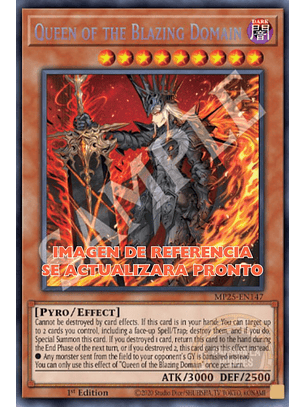 Queen of the Blazing Domain - MP25-EN147 - Prismatic Secret Rare 