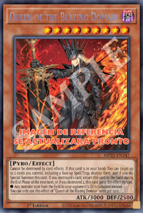 Queen of the Blazing Domain - MP25-EN147 - Prismatic Secret Rare 