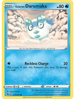 Galarian Darumaka - 071/264 - Common - FST