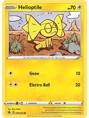 Helioptile - 098/264 - Common - FST
