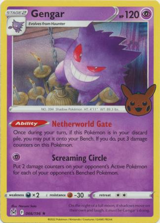 Gengar - 066/196 - Rare - LOR 2