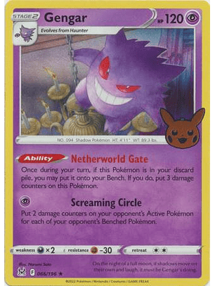 Gengar - 066/196 - Rare - LOR