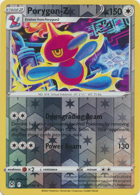 Porygon-Z - 142/196 - Rare - LOR