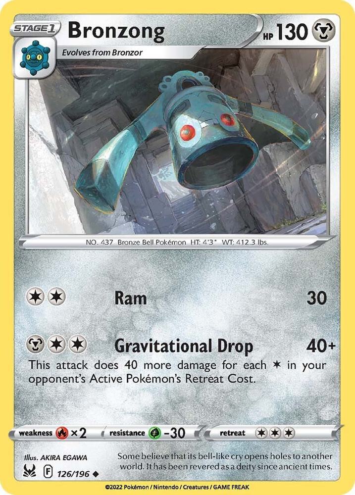 Bronzong - 126/196 - Uncommon - LOR 1