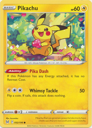 Pikachu - 052/196 - Common - LOR 1