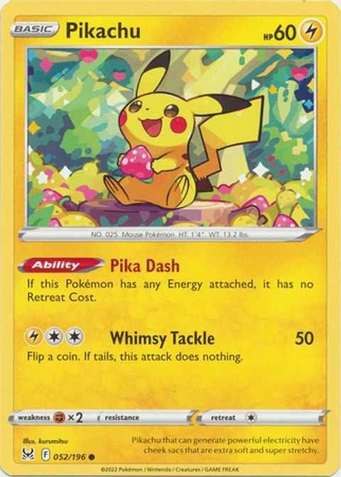 Pikachu - 052/196 - Common - LOR