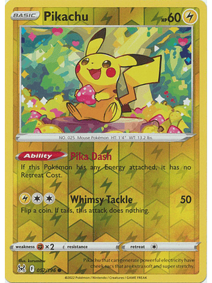 Pikachu - 052/196 - Common - LOR
