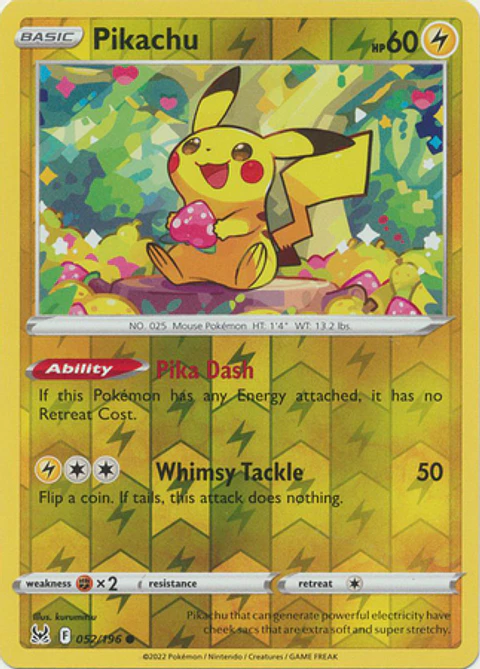 Pikachu - 052/196 - Common - LOR