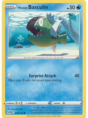 Hisuian Basculin - 044/196 - Common - LOR