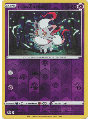 Hisuian Zorua - 075/196 - Common - LOR