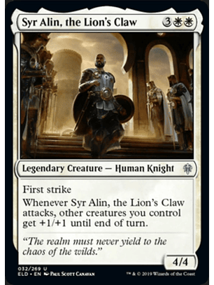 Syr Alin, the Lion's Claw - ELD - U