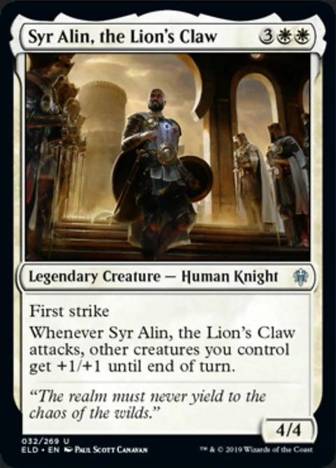 Syr Alin, the Lion's Claw - ELD - U