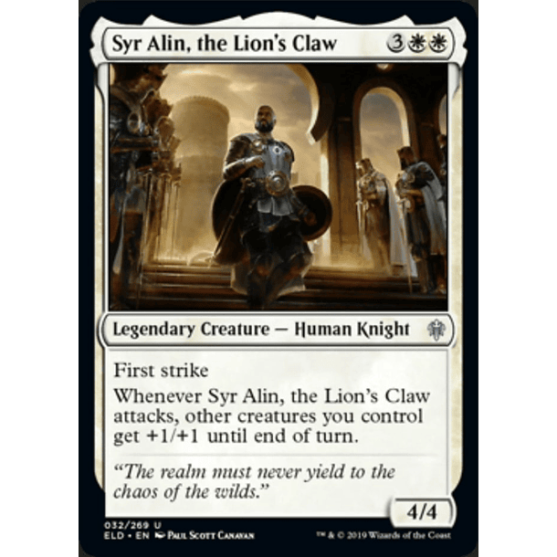 Syr Alin, the Lion's Claw - ELD - U