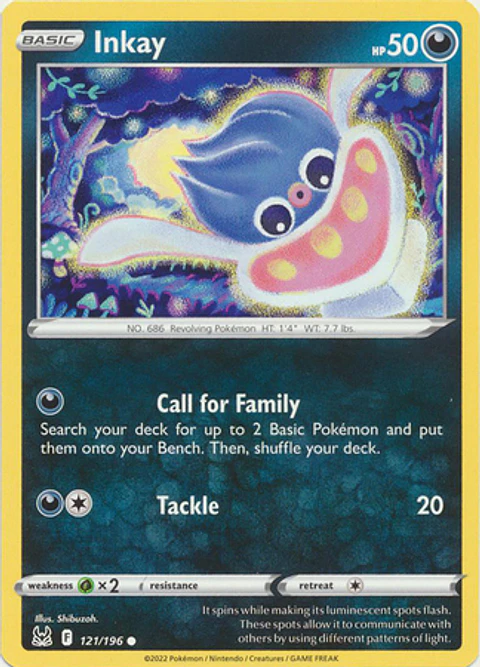 Inkay - 121/196 - Common - LOR
