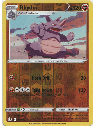 Rhydon - 090/196 - Uncommon - LOR