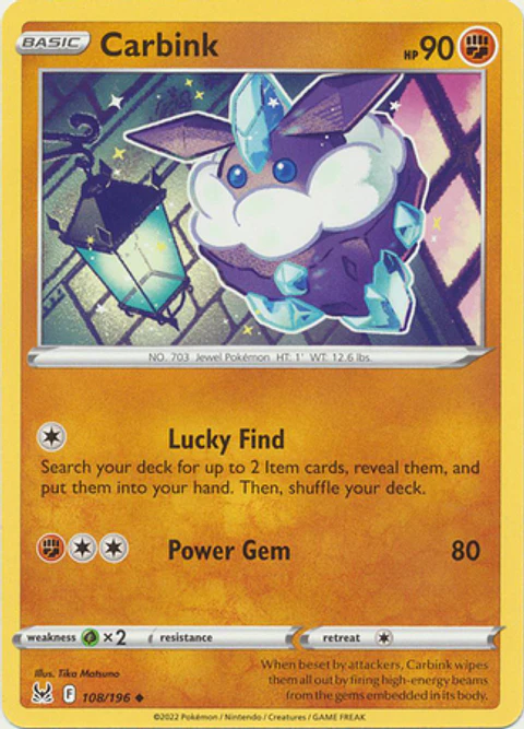 Carbink - 108/196 - Uncommon - LOR