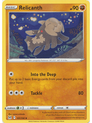 Relicanth - 101/196 - Uncommon - LOR