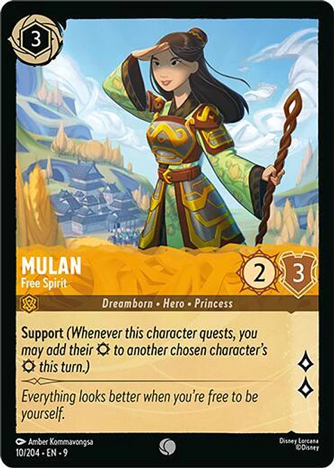 Mulan - Free Spirit - 10/204 - Common - 9 