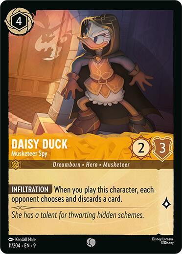Daisy Duck - Musketeer Spy - 11/204 - Common - 9  1