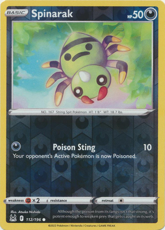 Spinarak - 112/196 - Common - LOR 1