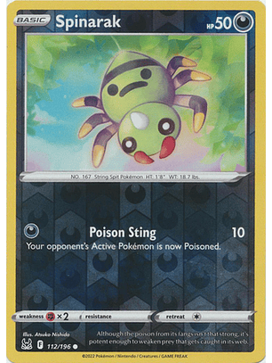 Spinarak - 112/196 - Common - LOR