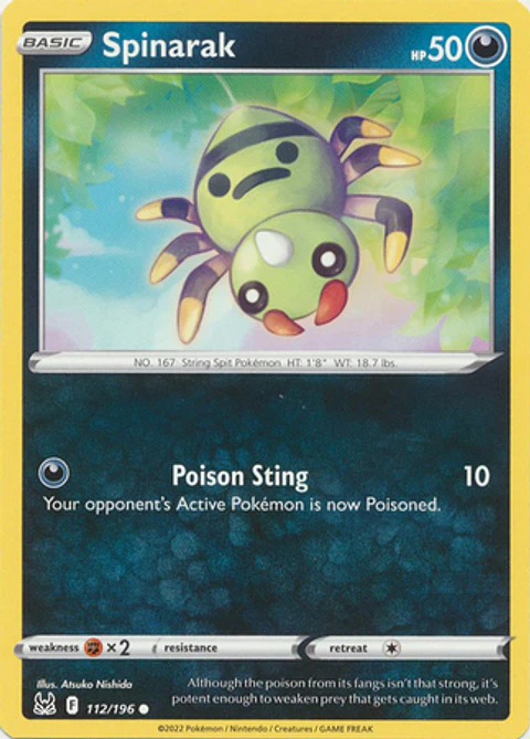 Spinarak - 112/196 - Common - LOR