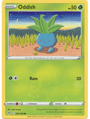Oddish - 001/196 - Common - LOR