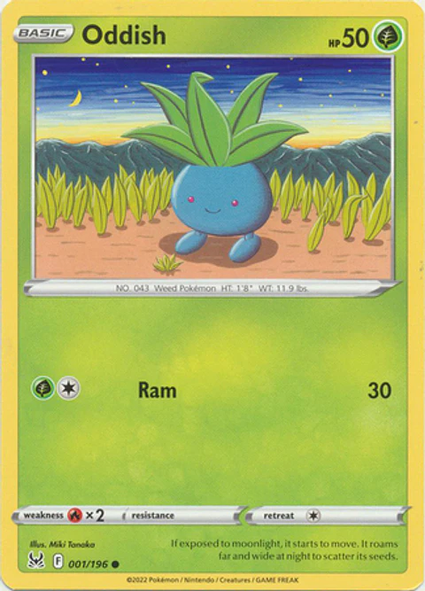 Oddish - 001/196 - Common - LOR