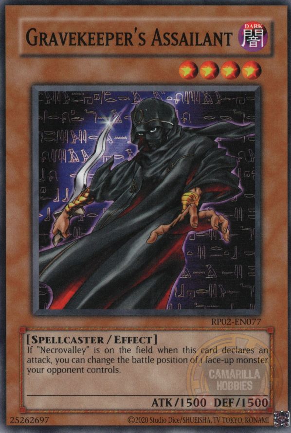 Gravekeeper's Assailant - RP02-EN077 - Common (Reprint)  1