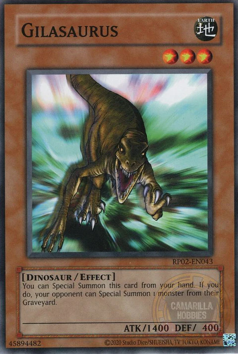 Gilasaurus - RP02-EN043 - Common (Reprint) 