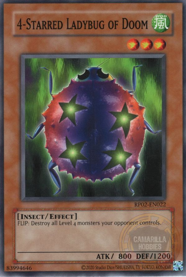 4-Starred Ladybug of Doom - RP02-EN022 - Common (Reprint)  1