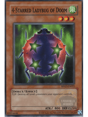 4-Starred Ladybug of Doom - RP02-EN022 - Common (Reprint) 