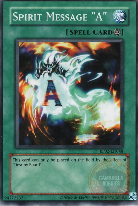 Spirit Message "A" - RP02-EN048 - Common (Reprint) 