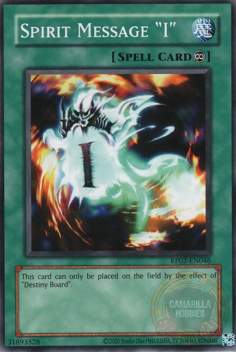 Spirit Message "I" - RP02-EN046 - Common (Reprint) 